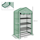 Outsunny Four-Tier Mini Greenhouse, with Reinforced Plastic Cover - anydaydirect