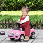 HOMCOM Baby Toddler Ride On Car, Foot to Floor Slider with Horn, Music, Working Lights, Storage, Big Steering Wheel, Pink - anydaydirect