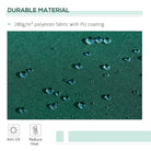 Outsunny Awning Canopy Manual Retractable Porch Sun Shade Shelter 3 x 2m Green - anydaydirect