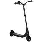 HOMCOM Electric Scooter, 120W Motor E-Scooter w/ Battery Display, Adjustable Height, Rear Brake for Ages 6+ Years - Black - anydaydirect
