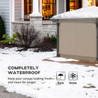 Outsunny 3 x 3 (m) Gazebo Protective Cover, Waterproof Cover for Gazebo, Canopy, and Tent - anydaydirect