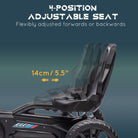 HOMCOM Children Pedal Go Kart, Kids Ride on Racer w/ Adjustable Seat, Shock Absorption EVA Tyres, Handbrake, for Kids Aged 3-8 - anydaydirect