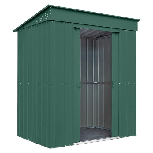 6x4ft Green Metal Garden Shed - Durable & Rust-Resistant - anydaydirect