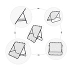 HOMCOM Adjustable Rebounder Net Kickback Target Goal for Teens Adults Training, Black - anydaydirect