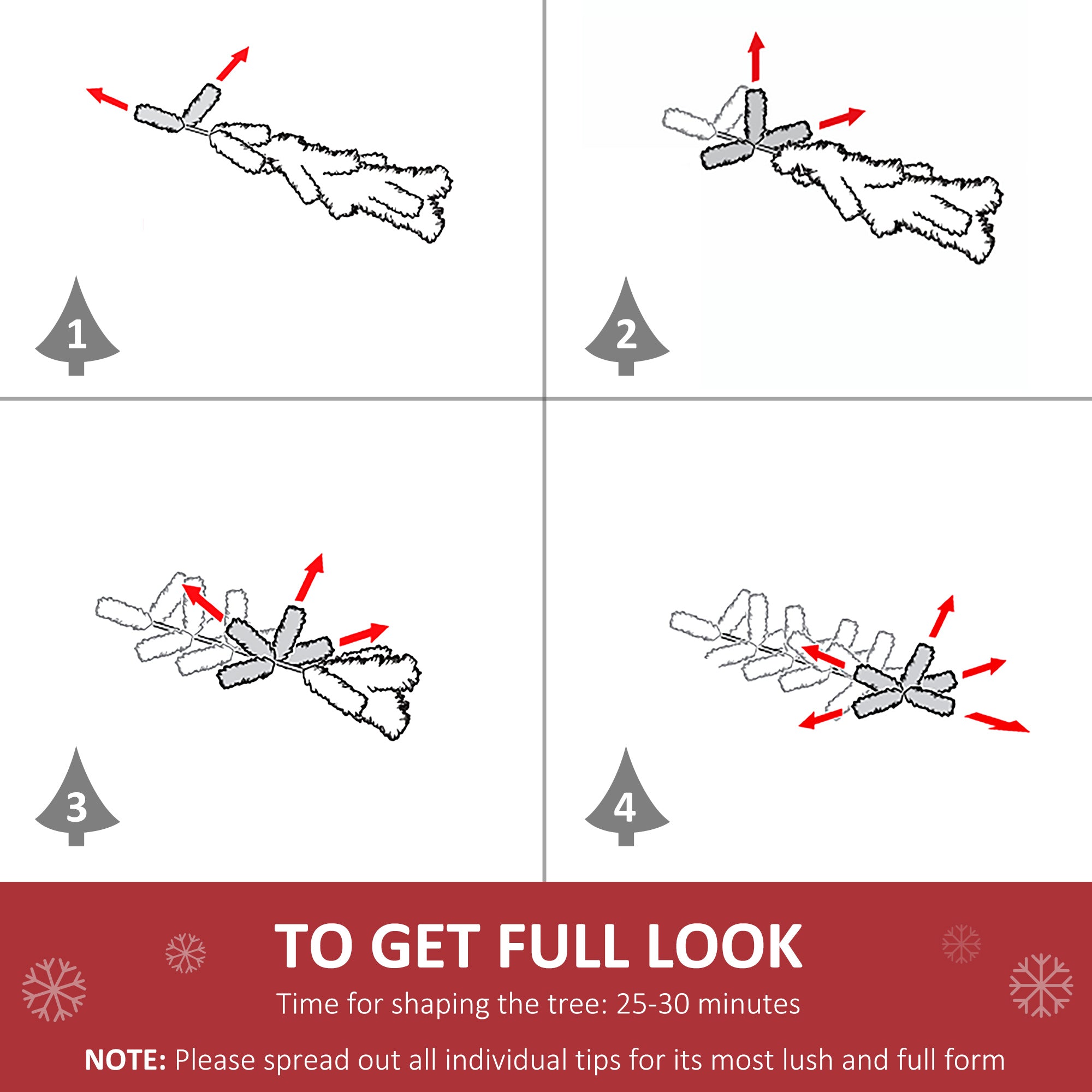 HOMCOM 5.5FT Artificial Snow Dipped Christmas Tree Xmas Pencil Tree Holiday Home Indoor Decoration with Foldable Black Stand, Green - anydaydirect