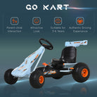 HOMCOM Kids Adjustable Seat PP Pedal Go-Kart Blue/Orange - anydaydirect