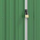 Outsunny 7.6 x 4.3ft Garden Storage Shed w/ Sliding Door Ventilation Window Sloped Roof Gardening Tool Storage Green - anydaydirect