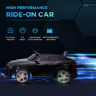 HOMCOM 12V Audi E-tron Licensed Ride On Car, Two Motors Battery Powered Toy with Remote Control, Lights, Music, Horn, Black - anydaydirect