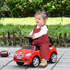 HOMCOM Toddler Ride-On Racer: Foot-to-Floor Slider with Sounds, Lights & Storage, Big Wheel, Crimson Red - anydaydirect