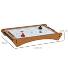 HOMCOM 2.5FT Tabletop Air Hockey Game Table Wooden Portable Party Gaming Toy for Kids Children Adult - anydaydirect