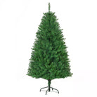 HOMCOM 5ft Prelit Christmas Tree Artificial Tree Warm White LED Light Holiday Home Xmas Decoration, Green - anydaydirect