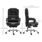 Vinsetto Six Point Vibrating Massage Office Chair - Black - anydaydirect