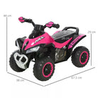 HOMCOM Ride on Toy for Kids 4 Wheel Foot-to-Floor Sliding Walking Car Toy Motorcycle Baby Walker Toddler Toys for for 18-36 Months Boys and Girls - anydaydirect