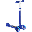 AIYAPLAY Kids 3 Wheel Scooter for 2-6 Years Old w/ Adjustable Height, LED Light, TPE Handlebar, Blue - anydaydirect