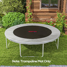 SPORTNOW Replacement Trampoline Mat with Spring Pull Tool, 72 V-Hooks, for 12ft Trampoline using 14cm Springs, Orange - anydaydirect