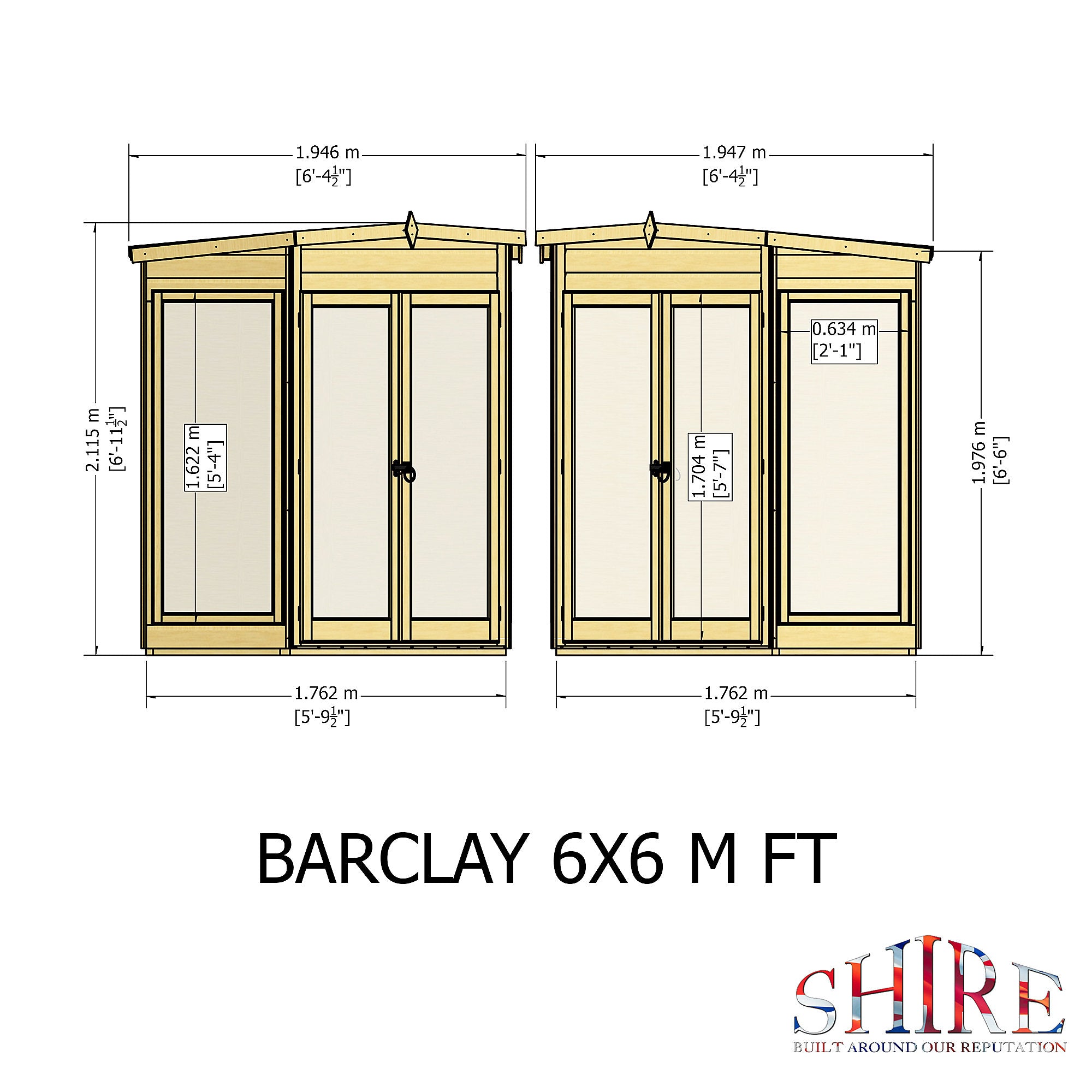 Shire Barclay 6x6 Summerhouse