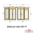 Shire Barclay 6x6 Summerhouse