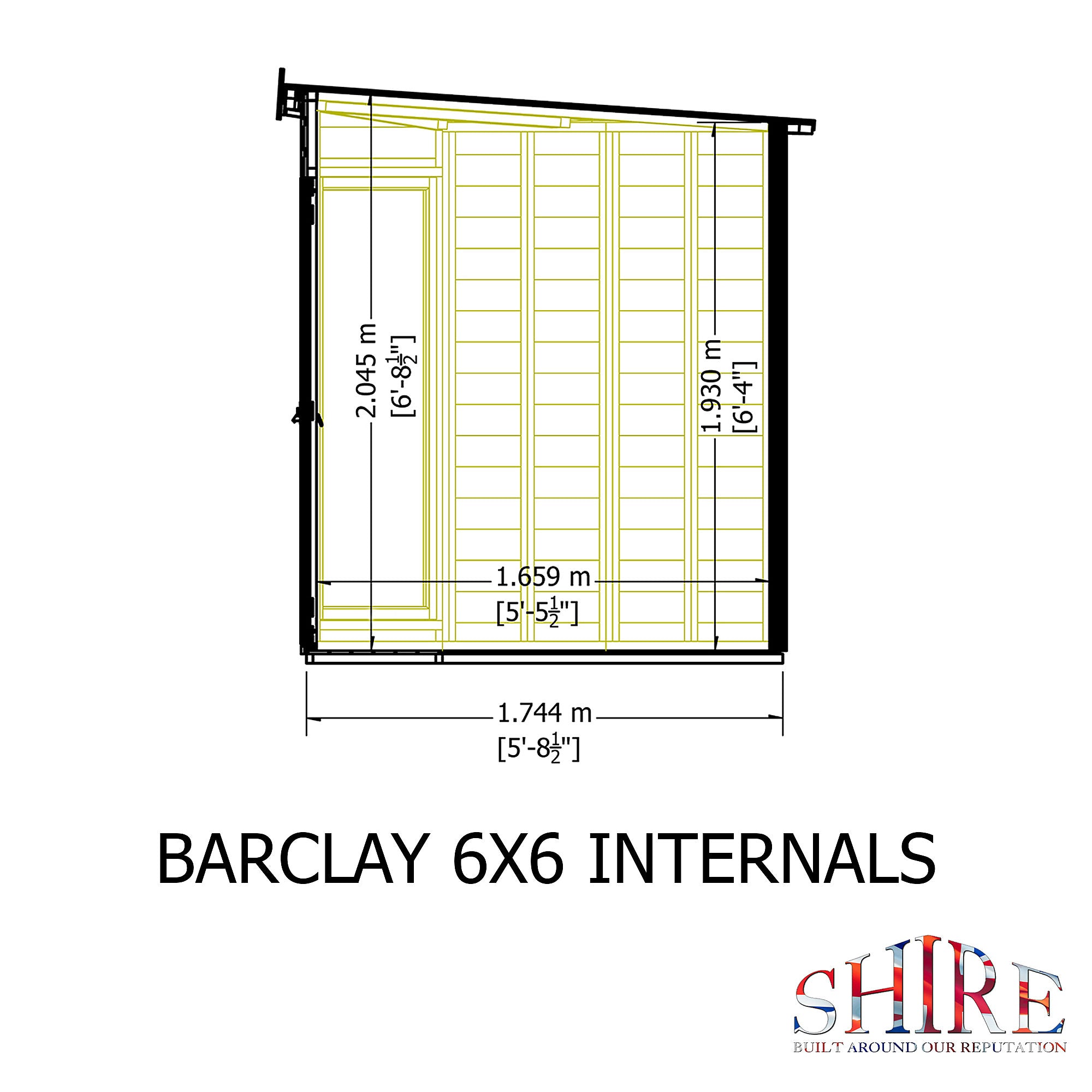 Shire Barclay 6x6 Summerhouse