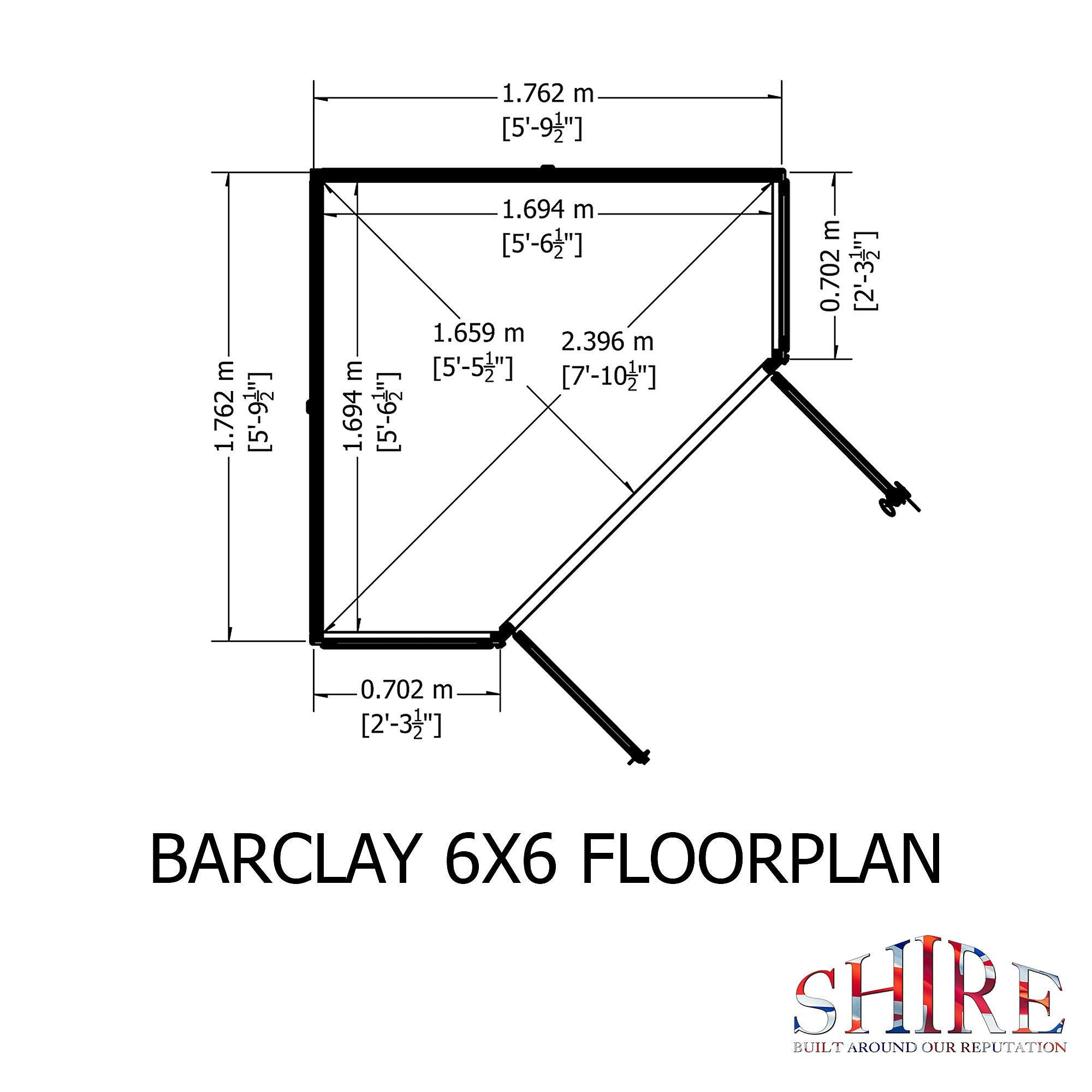 Shire Barclay 6x6 Summerhouse