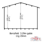 Shire Berryfield 11x6 Log Cabin