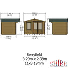 Shire Berryfield 11x6 Log Cabin