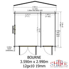 Shire Bourne 12x10 Log Cabin