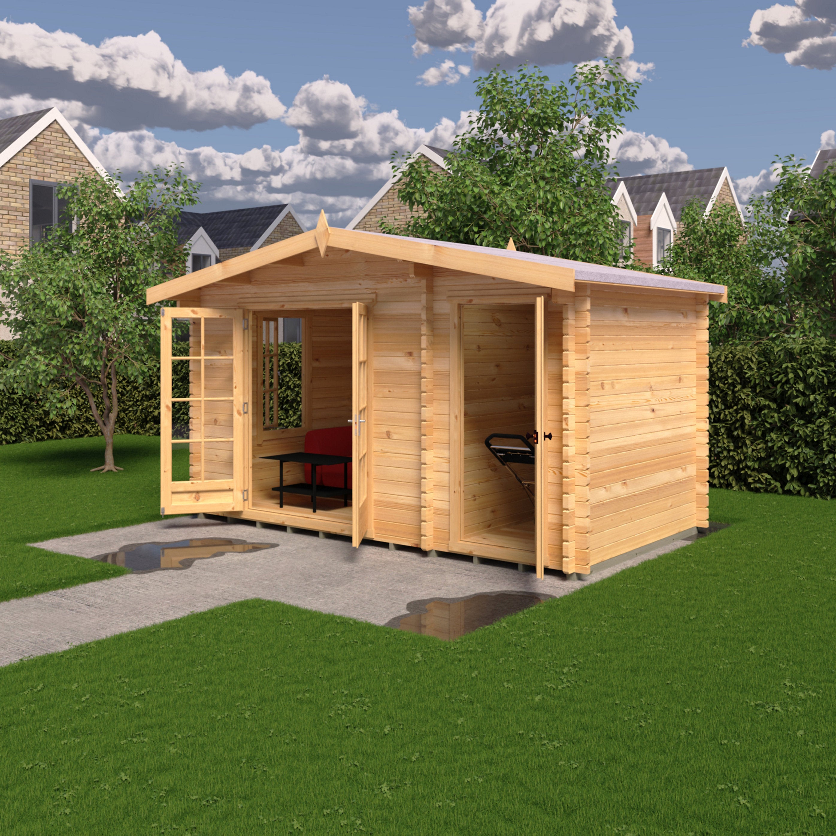 Shire Bourne 14x10 Log Cabin