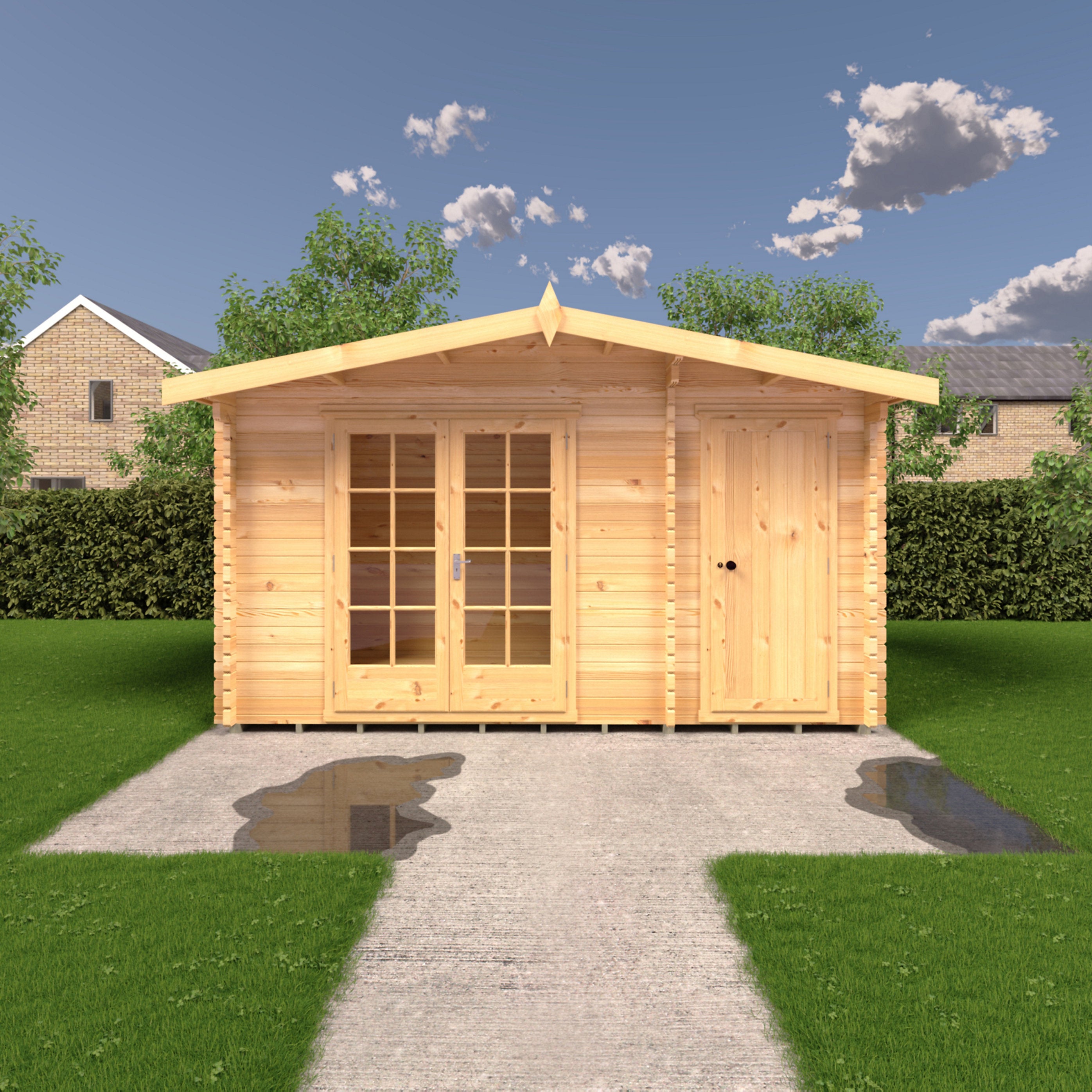 Shire Bourne 14x10 Log Cabin