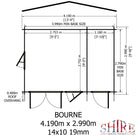 Shire Bourne 14x10 Log Cabin