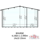Shire Bourne 14x10 Log Cabin