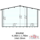 Shire Bourne 14x6 Log Cabin