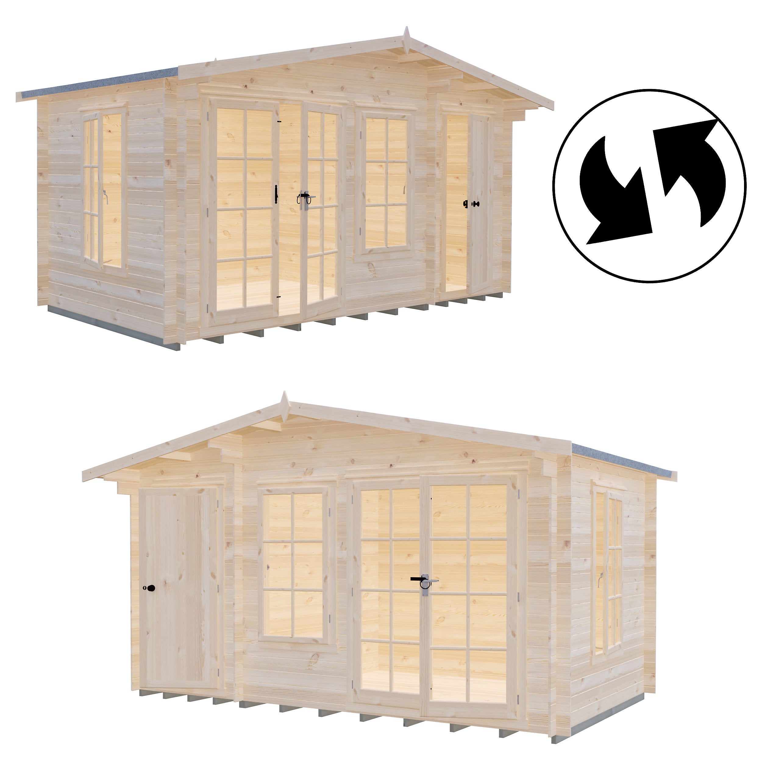Shire Bourne 14x8 Log Cabin