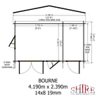Shire Bourne 14x8 Log Cabin