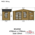 Shire Bourne 16x6 Log Cabin