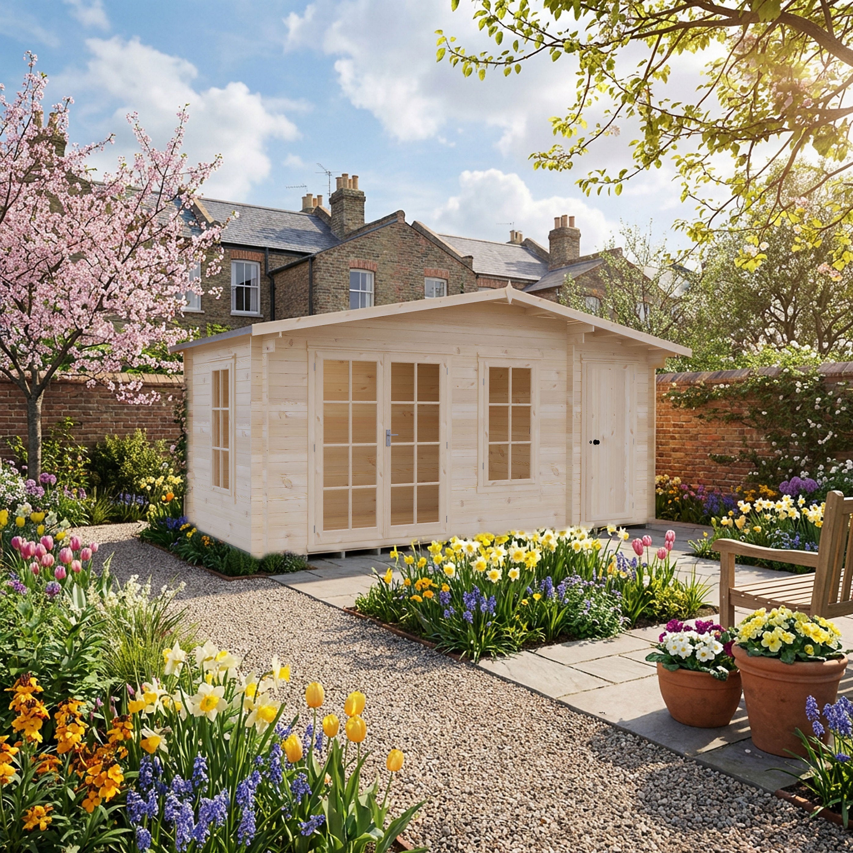 Shire Bourne 16x8 Log Cabin