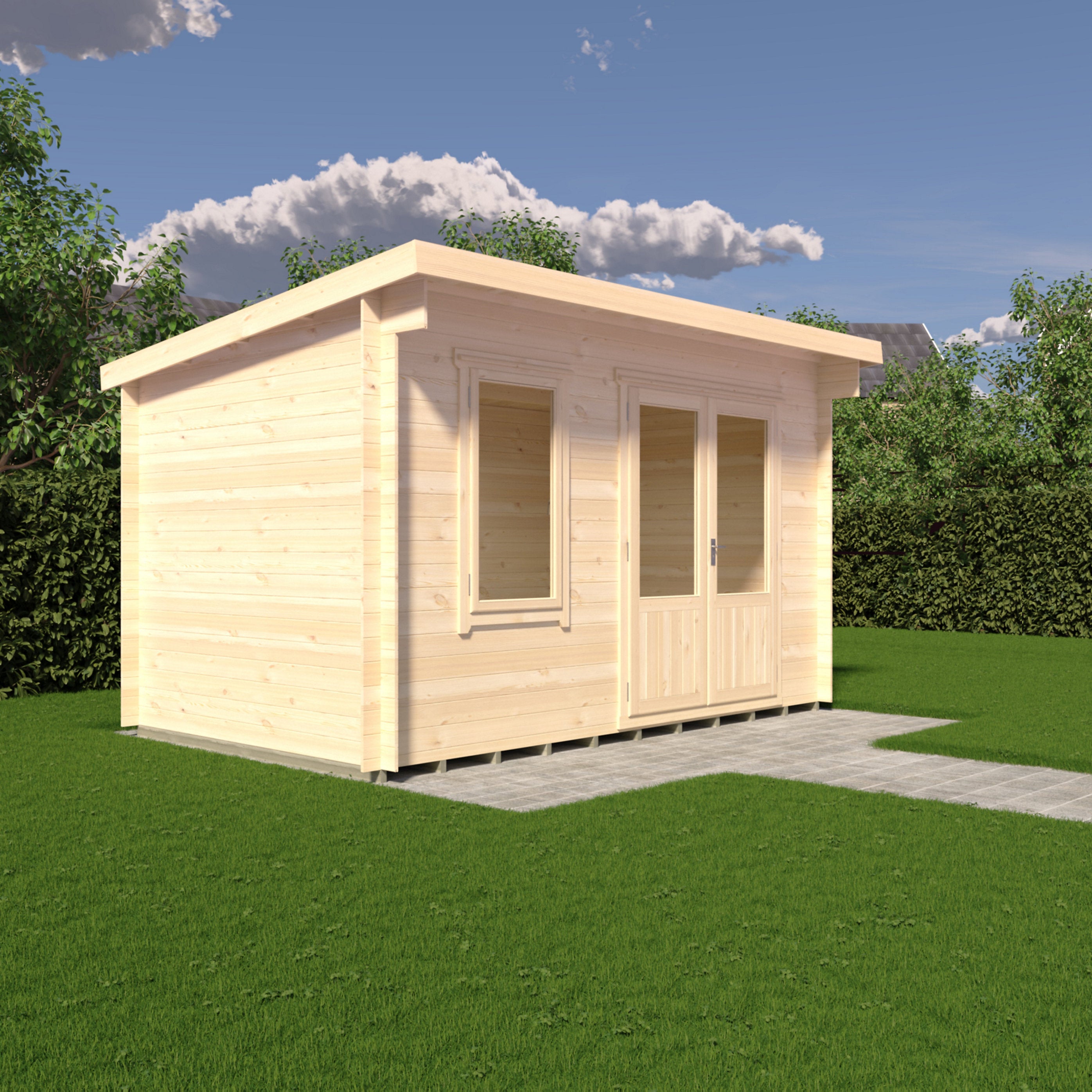 Shire Edgefield 13x8 Log Cabin