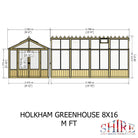 Shire Holkham 8x16 Timber Greenhouse
