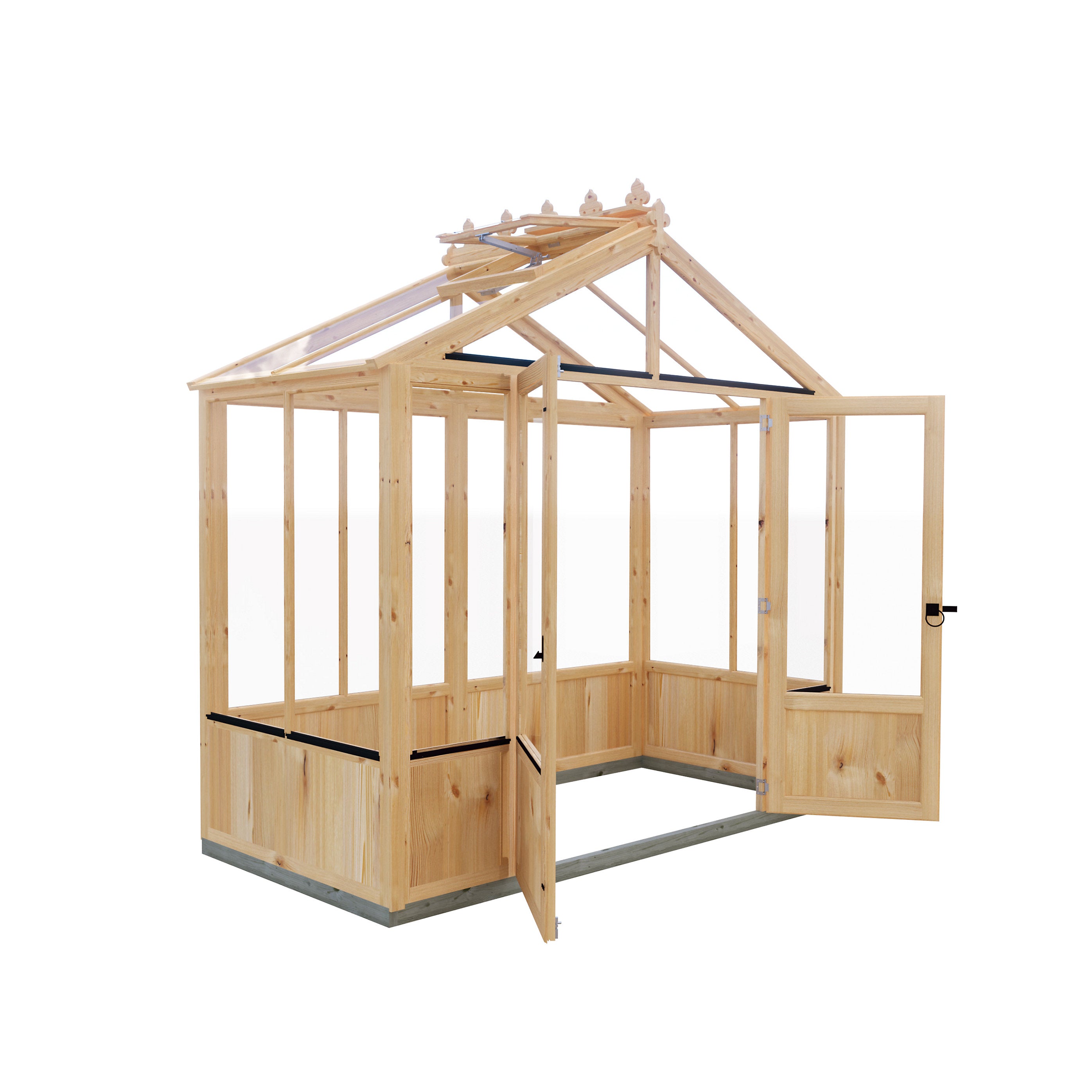 Shire Holkham 8x4 Timber Greenhouse