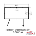 Shire Holkham 8x4 Timber Greenhouse