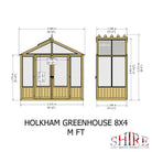 Shire Holkham 8x4 Timber Greenhouse