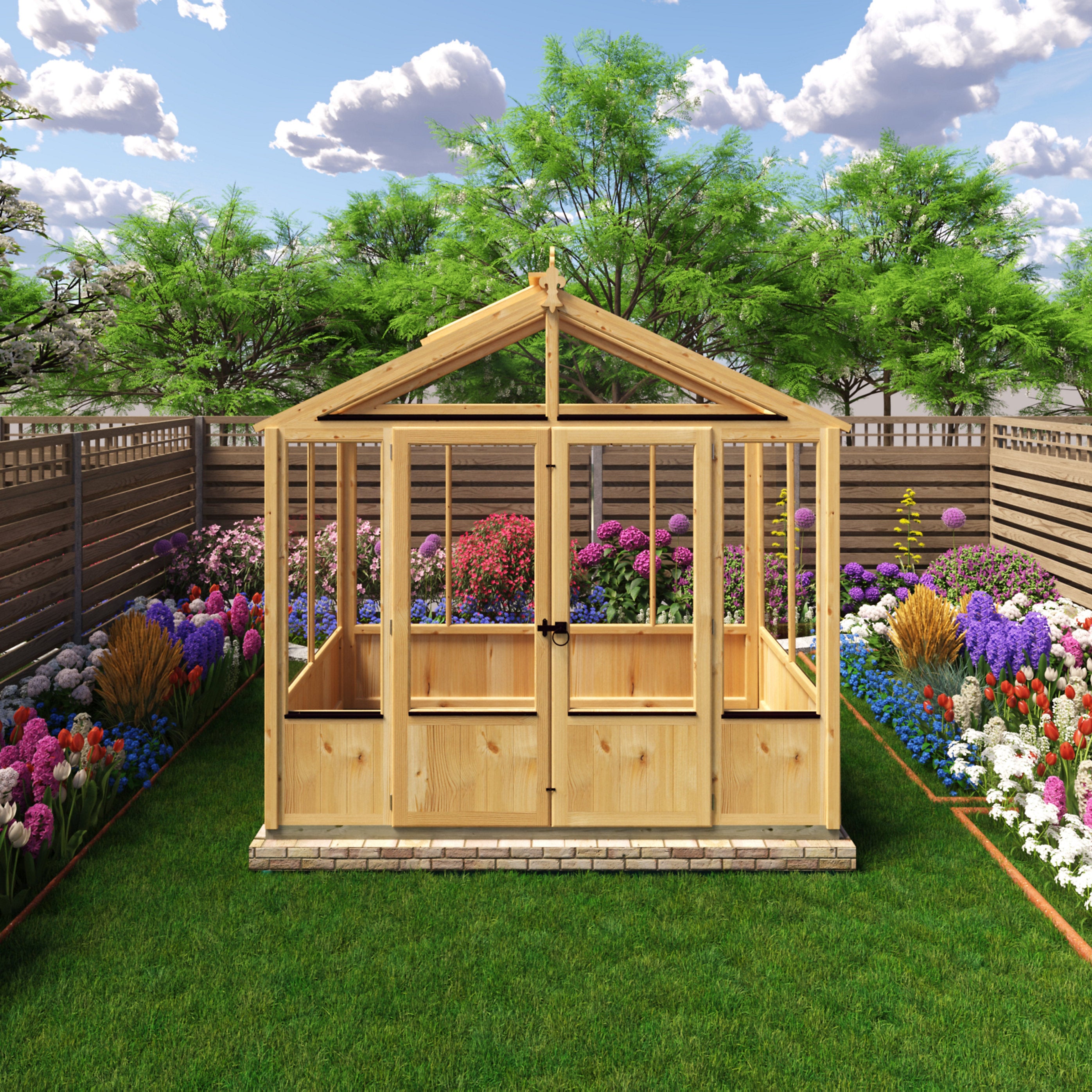 Shire Holkham 8x4 Timber Greenhouse