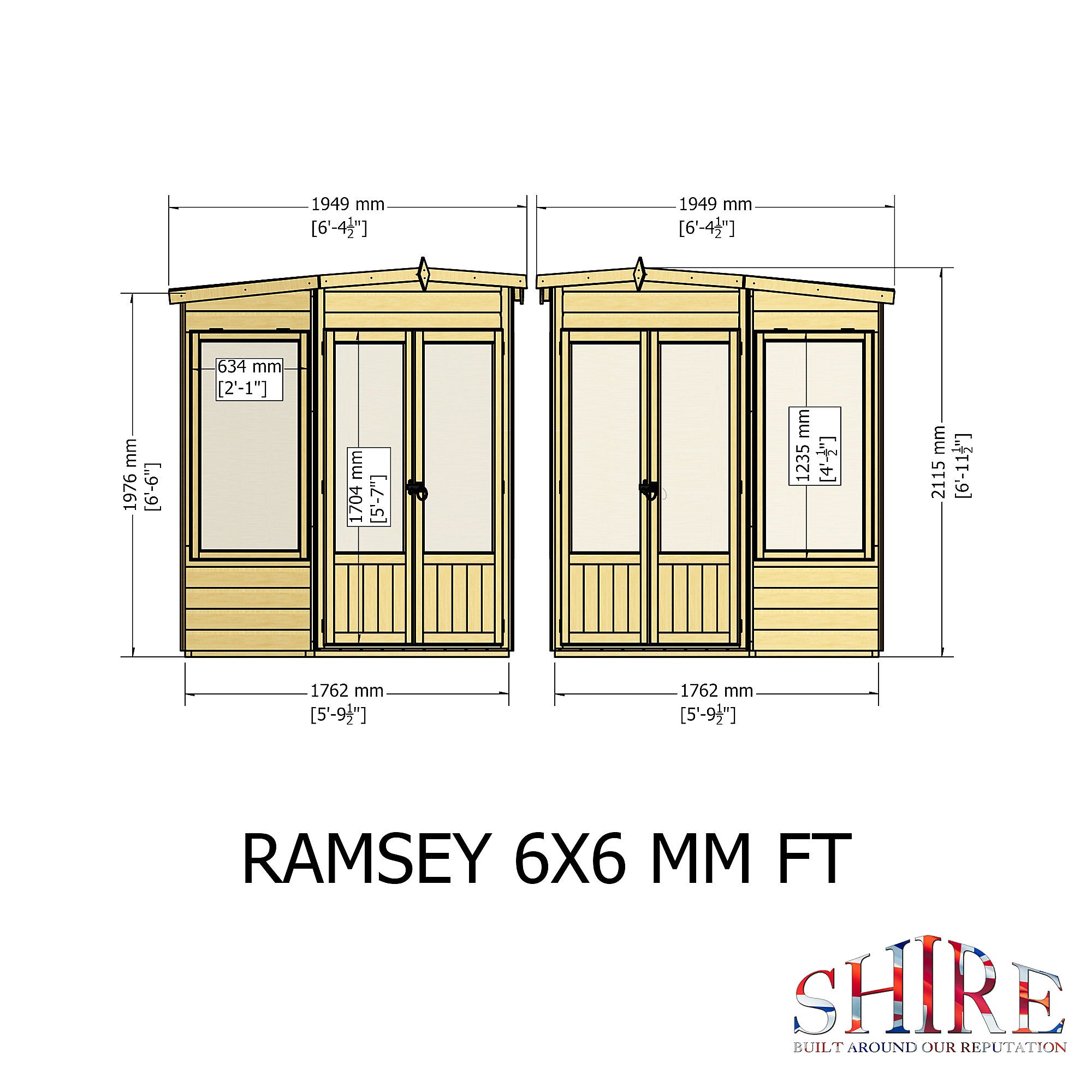 Shire Ramsey 6x6 Summerhouse