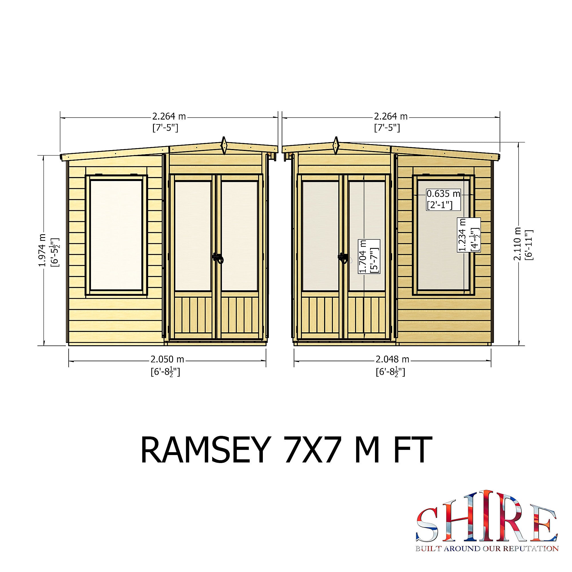 Shire Ramsey 7x7 Summerhouse