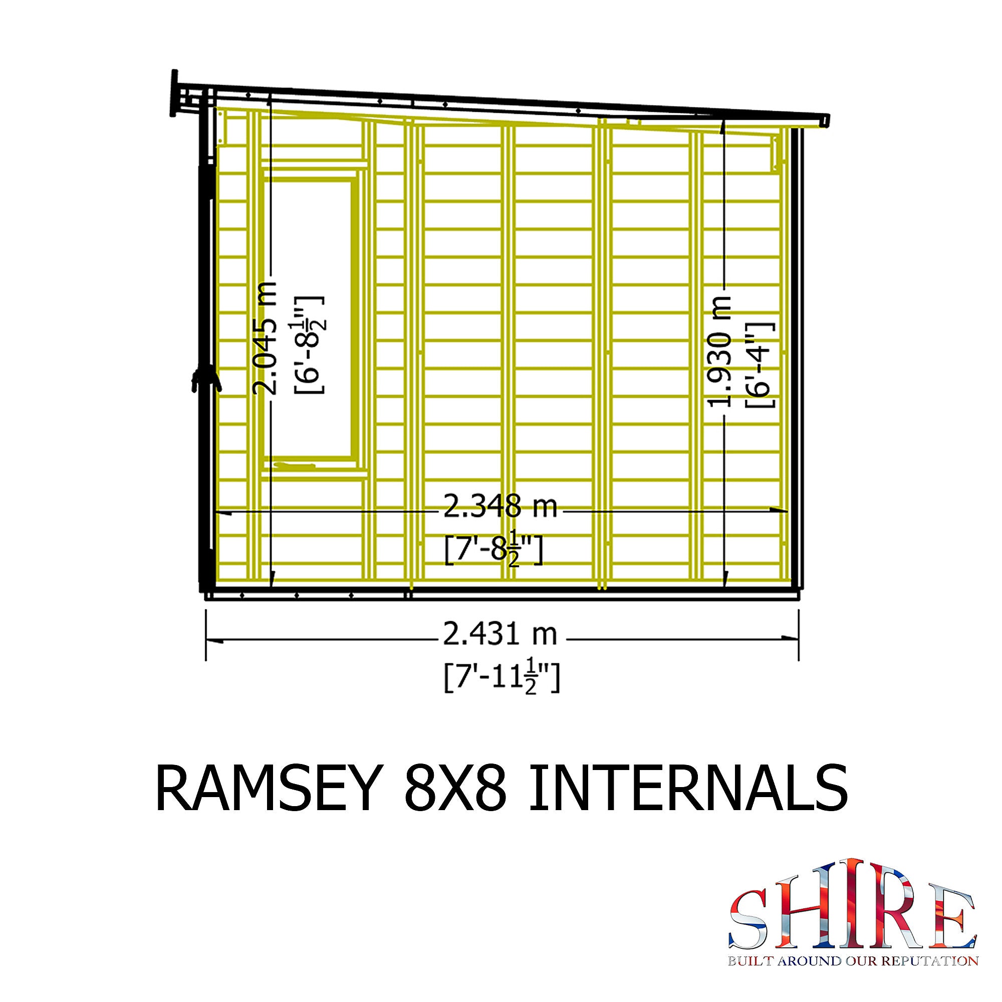 Shire Ramsey 8x8 Summerhouse