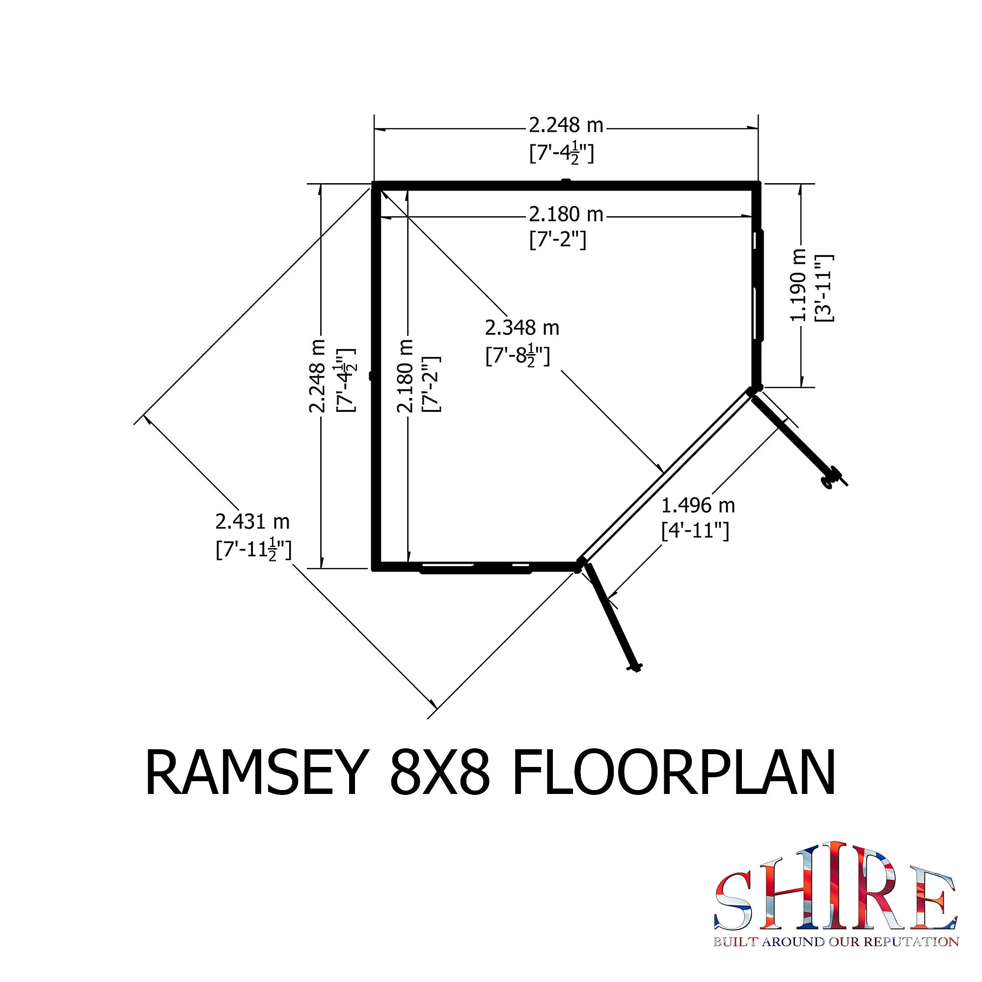 Shire Ramsey 8x8 Summerhouse