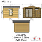 Shire Spalding 12x10 Log Cabin