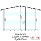 Shire Spalding 12x10 Log Cabin