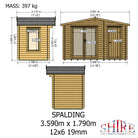 Shire Spalding 12x6 Log Cabin