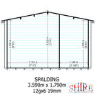 Shire Spalding 12x6 Log Cabin