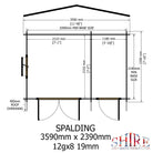 Shire Spalding 12x8 Log Cabin